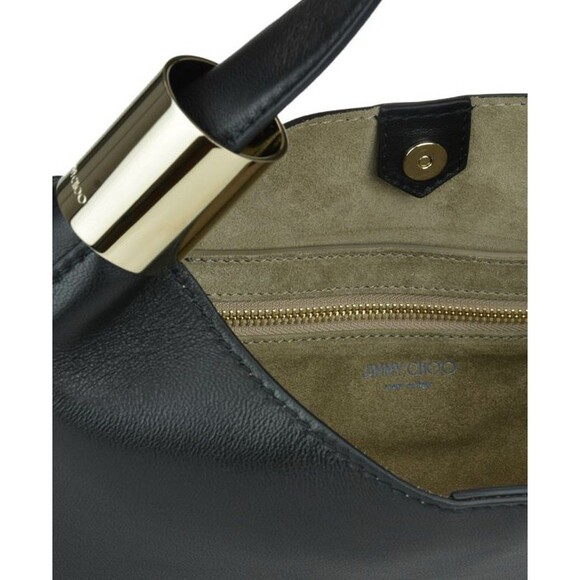 Jimmy Choo Stevie Black Nappa Hobo Bag Suede Leather With Dustbag And Tags - Picture 10 of 10